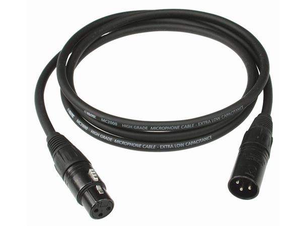 Klotz Mikrofonkabel XLR -  2,0 m XLR 3-pol Plugg - XLR 3-pol Kontakt